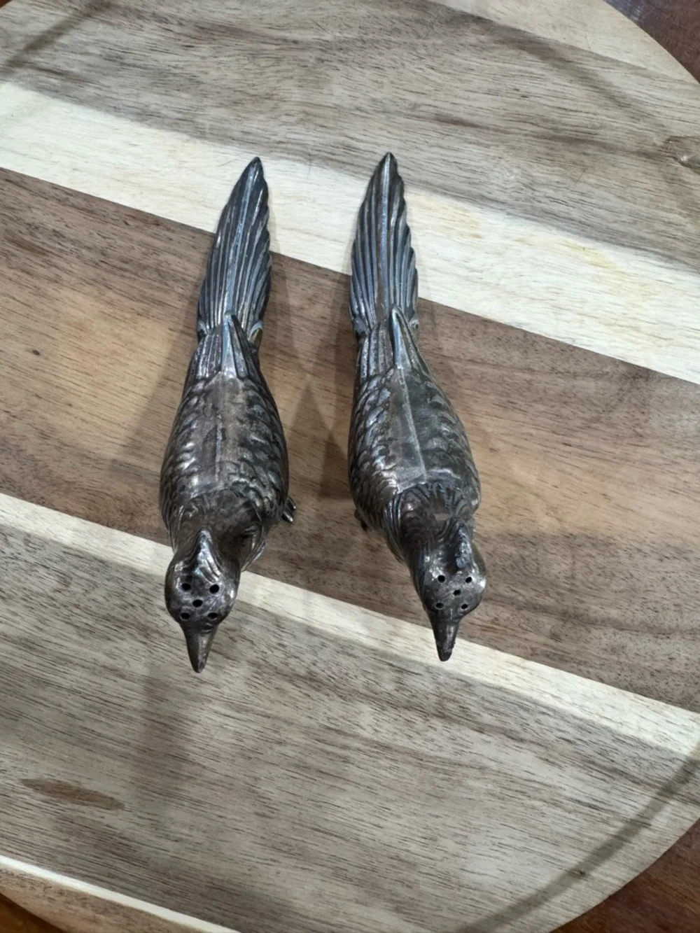 Vintage W.B. Mfg Co Silverplate Bird Salt Pepper Shaker C94/2 Pheasant Single